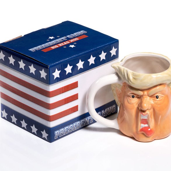 Scherztasse "Donald Trump - President´s Smug" Hersteller unbekannt, China, 2018
