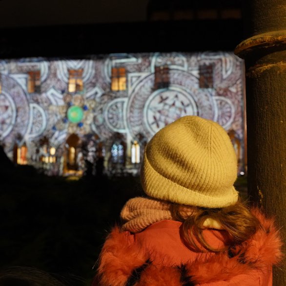 Spectacle "Once Upon a Night" dans le cloître du musée Unterlinden