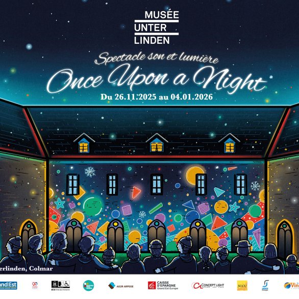 Spectacle son et lumière dans le cloître du Musée Unterlinden