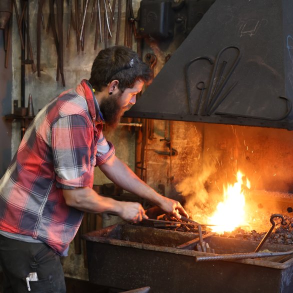 angefeuerte Schmiede