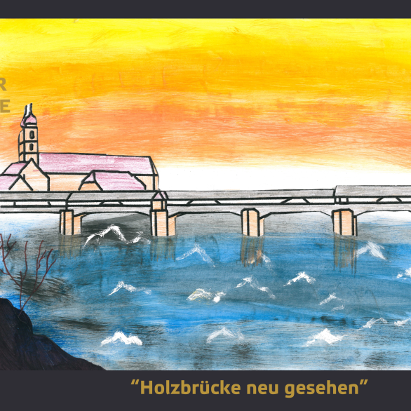 Längste überdachte Holzbrücke Europas