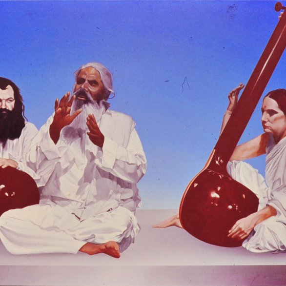 Stefan Bergmann: Raga, 1972/73 - Acryl auf Leinwand