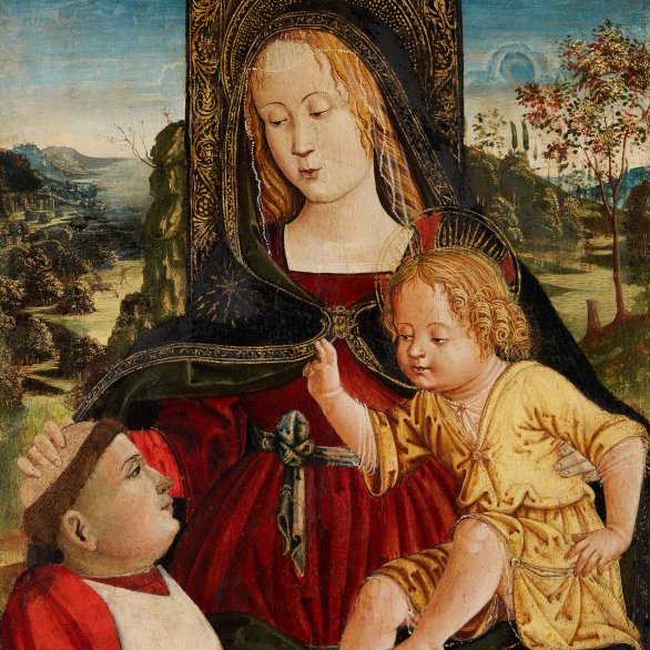 Umkreis des Pinturicchio, Madonna, um 1500, Leihgabe Lindenau-Museum Altenburg, Foto: Bertram Kober