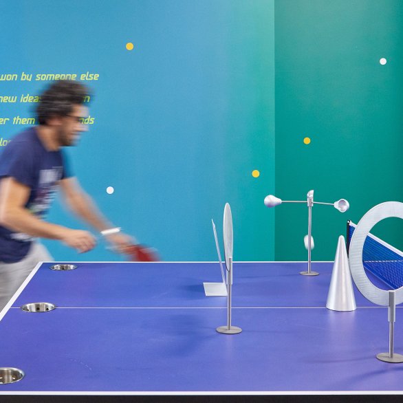 Basim Magdy, PINGPINPOOLPONG, or how i learned to laugh at failure, 2018 © South London Gallery