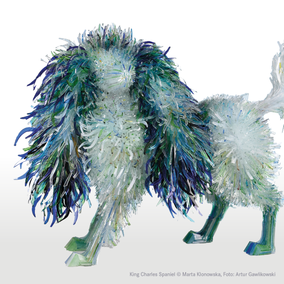 Plakatmotiv zur Ausstellung "Marta Klonowska. Glasmenagerie"