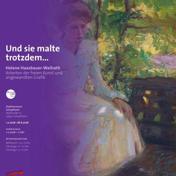 Ausstellungsplakat "Und sie malte trotzdem...", Büro für visuelle Kommunikation Wundsam