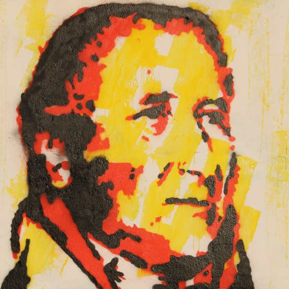 Porträt J.P. Hebel des Künstlers Hans-Jürgen Vogt