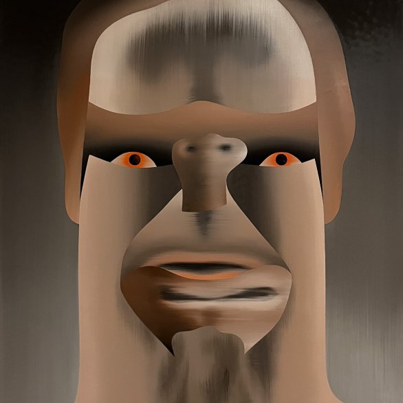 Selbstportrait 1975, 130 x 105 cm