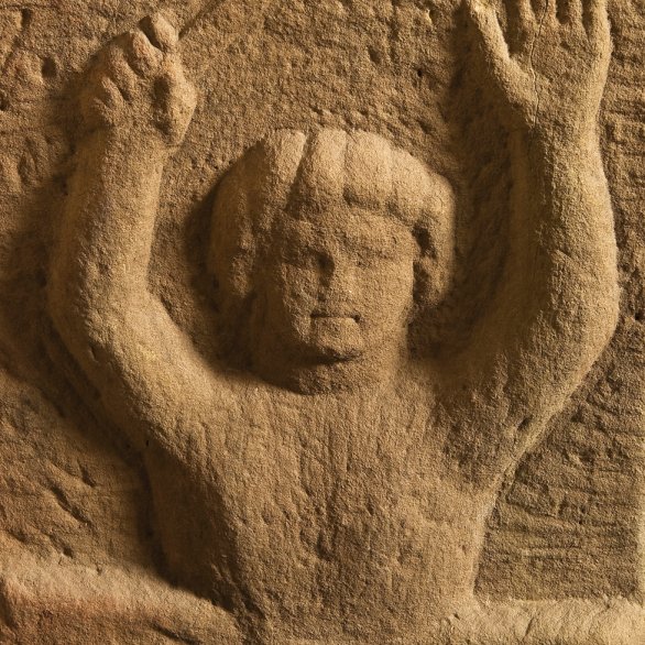 Felsgeburt des Mithras auf einer Kultbildstütze aus Güglingen