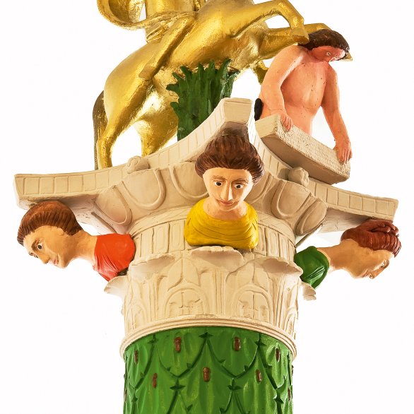 Reitender Jupiter als Kapitellbekrönung einer Jupitergigantensäule Reitender Jupiter als Kapitellbekrönung einer Jupitergigantensäule