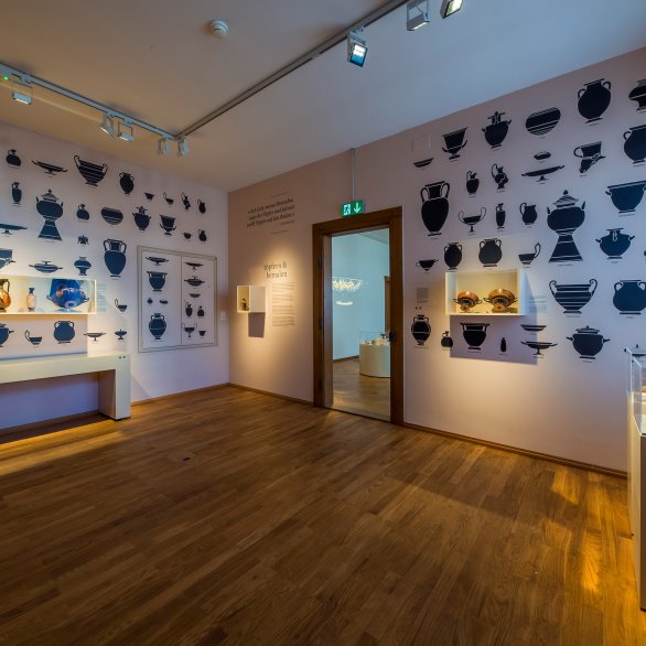 View of the exhibition The diversity of Greek vases