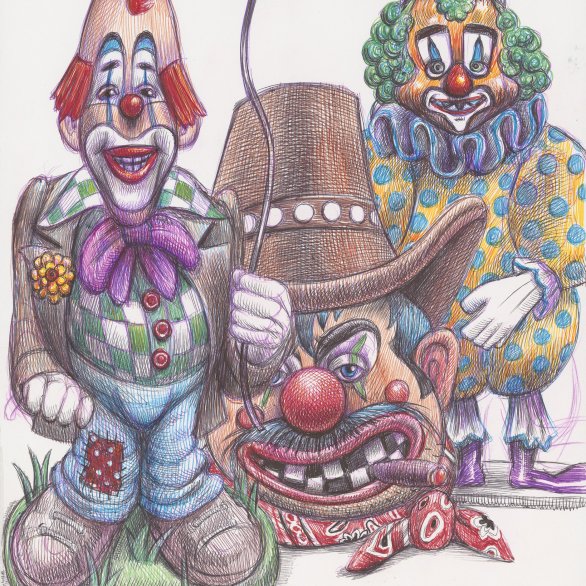 Zeichnung von Clowns