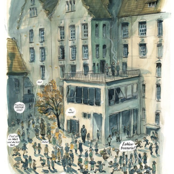 Zeichnung Hausfassade
