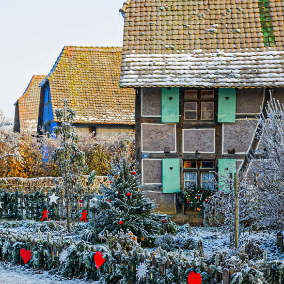 L'Écomusée d'Alsace sous la neige L'Écomusée d'Alsace sous la neige
