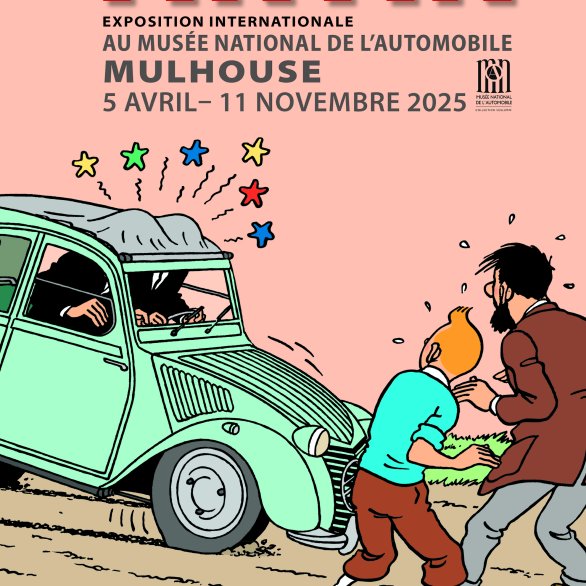 En voiture avec Tintin