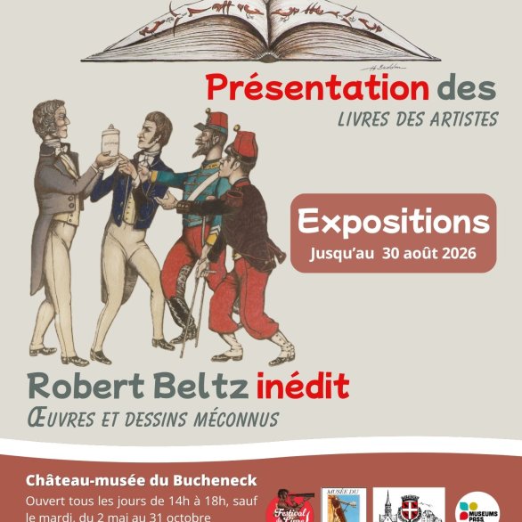 Expositions au Bucheneck : présentation des livres d'artistes et d'oeuvres inédites de Robert Beltz
