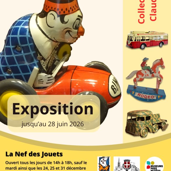 Affiche de l'exposition "Joustra, des jouets made in Alsace"