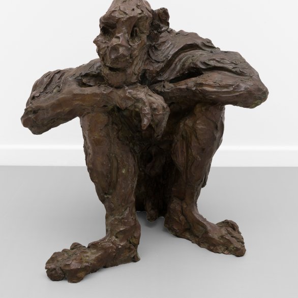 Rainer Fetting, Old Man Sitting Sauna, 1989