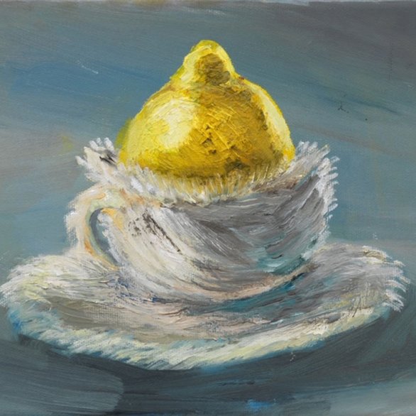 Klodin Erb (*1963), Venus in fur, 2016<br>Öl auf Leinwand, 20 x 30 cm<br>Privatsammlung, Zürich<br>© Klodin Erb<br>Foto: Stefan Altenburger Fotografie Zürich