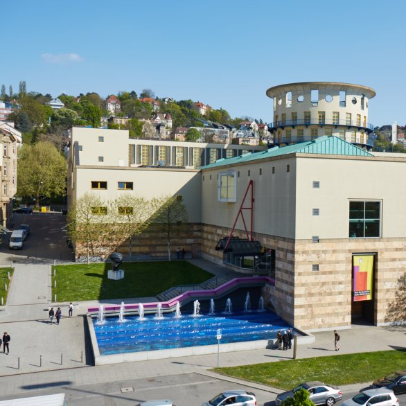 Auf dem Foto zu sehen ist ein Haus in Stuttgart. Darin befindet sich das Haus der Geschichte Baden-Württemberg