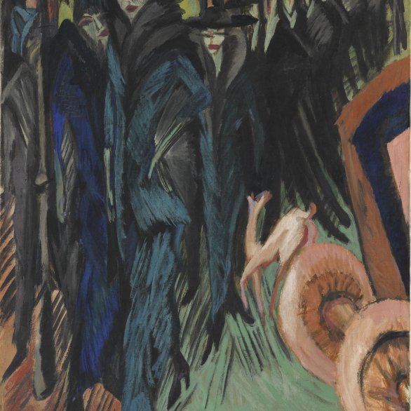 Ernst Ludwig Kirchner, Straßenszene (Friedrichstraße Berlin), 1914, Staatsgalerie Stuttgart, erworben 1953