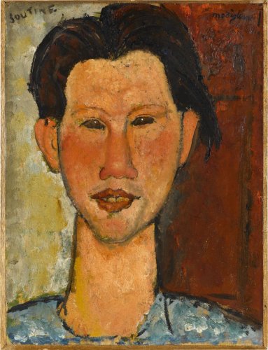 Amedeo Modigliani, Bildnis Chaim Soutine (Portrait de Chaim Soutine), 1915, Staatsgalerie Stuttgart