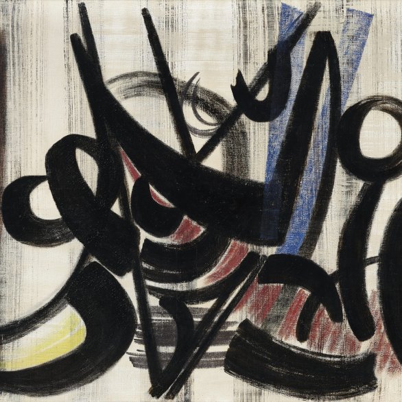 Hans Hartung's abstract painting T1948-18, 1948