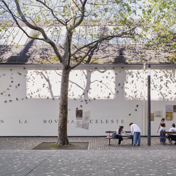 Samuel Guerrero, Sol Roto, 2026, Installationsansicht, in: Samuel Guerrero, Sol Roto, Kunsthalle Basel Back Wall Project (Rückwandprojekt), 2026, Foto: Philipp Hänger / Kunsthalle Basel