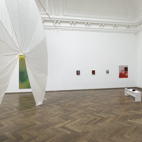 Exhibition view, Kunstkredit Basel-Stadt 2022, "Cat’s Cradle," Kunsthalle Basel. Photo: Gina Folly / Kunstkredit Basel-Stadt