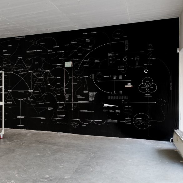 No Conciliation is Possible (working diagram),courtesy the artist and CCA Berlin, 2022/23, Photo credit: Diana Pfammatter