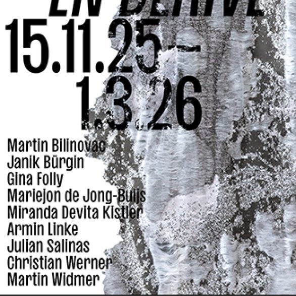 Affiche de l'exposition "Structures en dérives" - Fondation Fernet-Branca