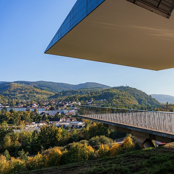 Le belvédère du Mémorial Alsace-Moselle surplombe la Vallée de La Bruche