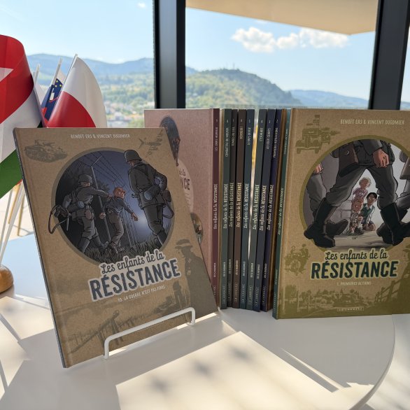 la série en 10 tomes de la bande dessinés “les enfants de la Résistance”