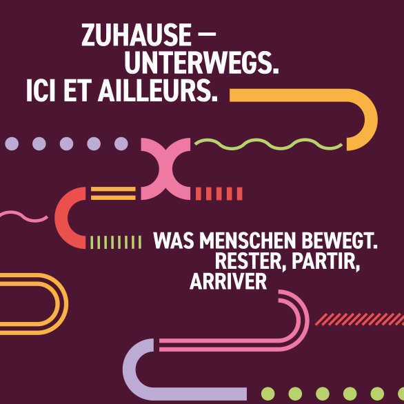 Plakatmotiv 'Zuhause - unterwegs'