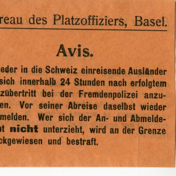 Historische Archivalie in der Ausstellung Zuhause - unterwegs