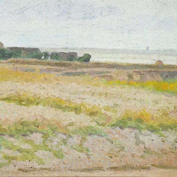 Hermann Daur, Häuser am Meer, Sammlung Dreiländermuseum