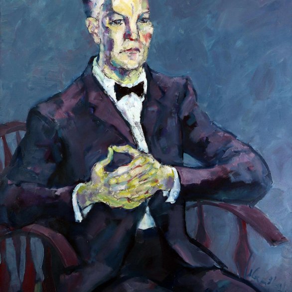 Karl Friedrich Rieber, Gründer und erster Dirigent des Motettenchores. Gemälde von Paul Ibenthaler aus der Museumssammlung