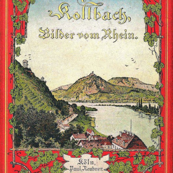 Reiseführer aus dem 19. Jahrhundert mit Bildern vom Rhein.