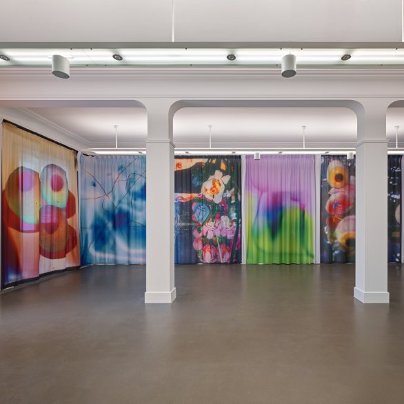 Ketuta Alexi-Meskhishvili, Sammlung, 2026, Installationsansicht, Serie Curtain Commissions, Staatliche Kunsthalle Baden-Baden © VG Bild-Kunst, Bonn 2026; Foto: Stefan Altenburger Photography, Zürich