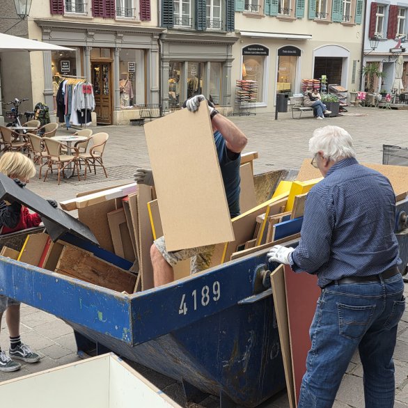 Aktion "Wir packen's an" im Fricktaler Museum Rheinfelden