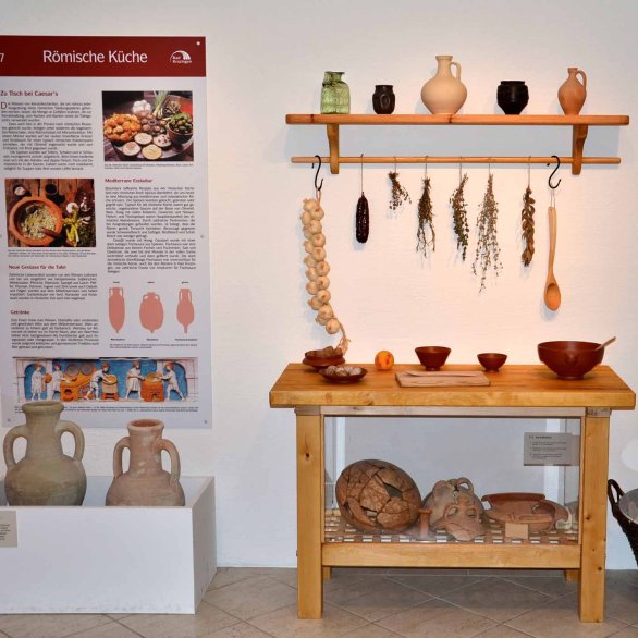 Nachgeahmte Küche im Museum