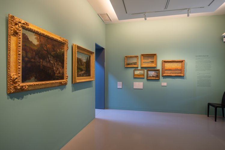 Salle du musée Courbet