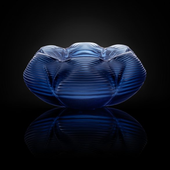 Coupe en cristal bleu