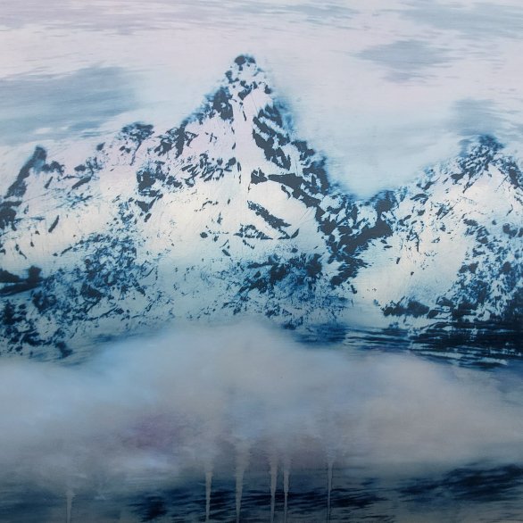 Berge, Öl auf Alu (C) S. Litschka