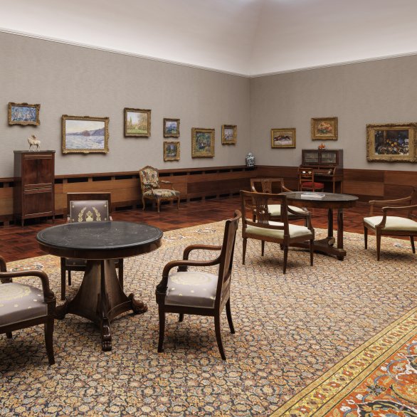 Ausstellungsansicht «Welcome Back – Die Sammlung kehrt zurück», 2026, Museum Langmatt, Baden