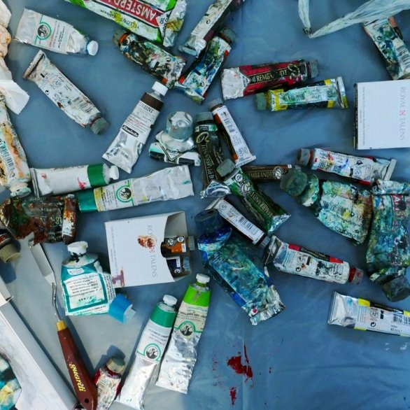 Zeichnen und Malen im Park