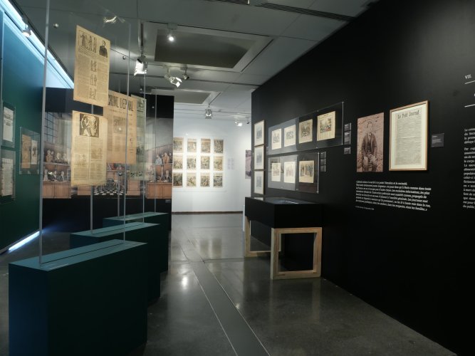 Vue de l'exposition temporaire "Images et faits divers" (2023)