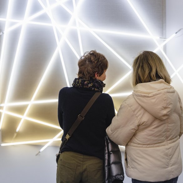 François Morellet, Mask King Tape, 1985 © Archives François Morellet / Adagp, Paris, 2025
