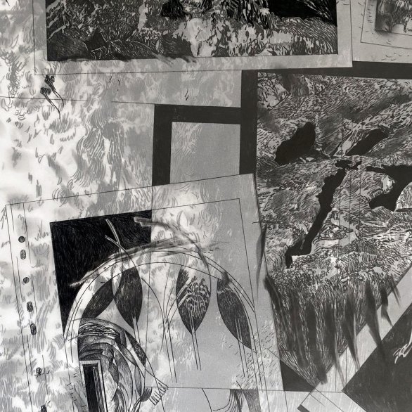 Géraldine Pastor Lloret, Cette perturbation - Un moment dans l’obscurité (détails), 2025-2026. Production Frac Franche-Comté. Collection de l'artiste © Adagp, Paris 2026