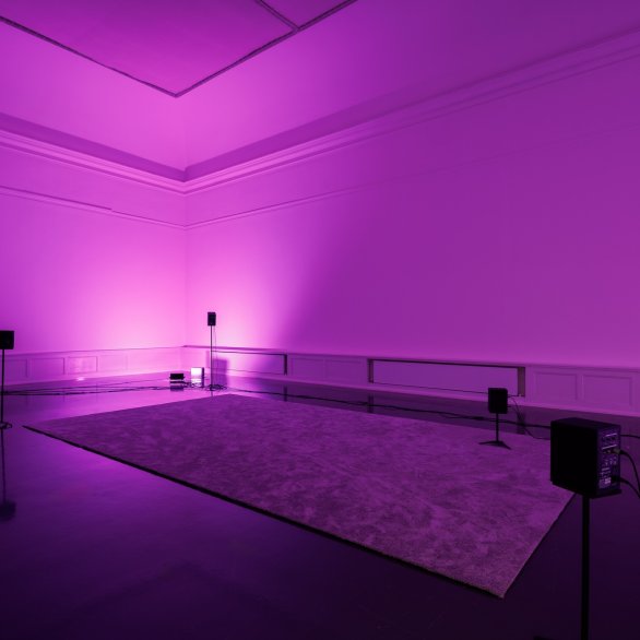 Ausstellungsansicht, Anna Barham: delirious mantra, Badischer Kunstverein, Karlsruhe 2026, Foto: Felix Grünschloß